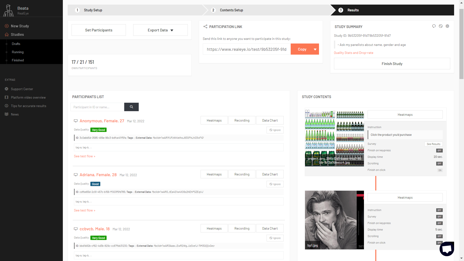 screenshot of RealEye