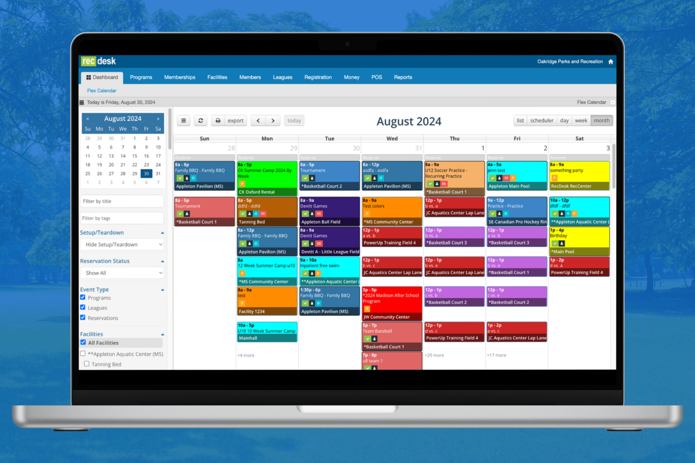 screenshot of RecDesk