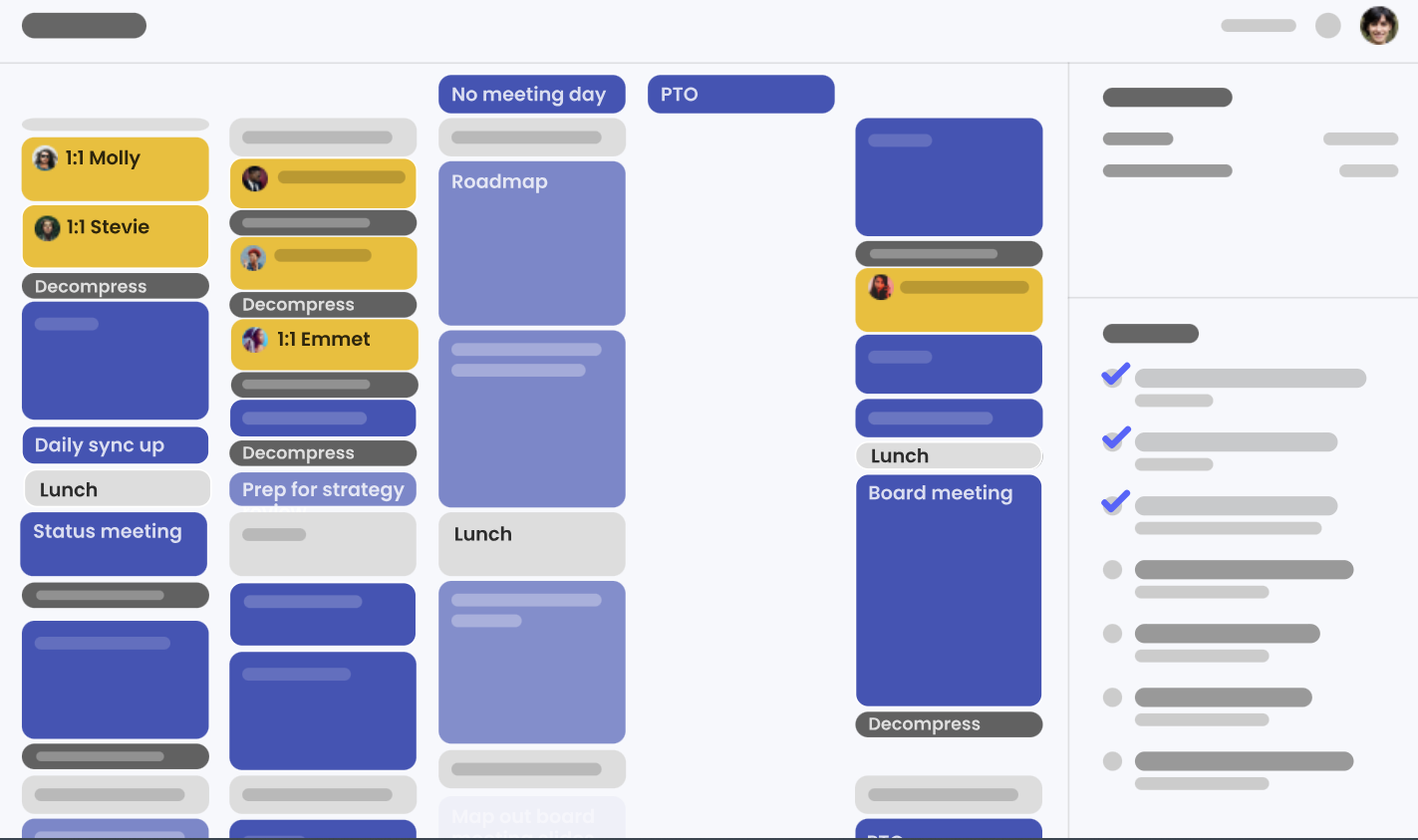 screenshot of Reclaim