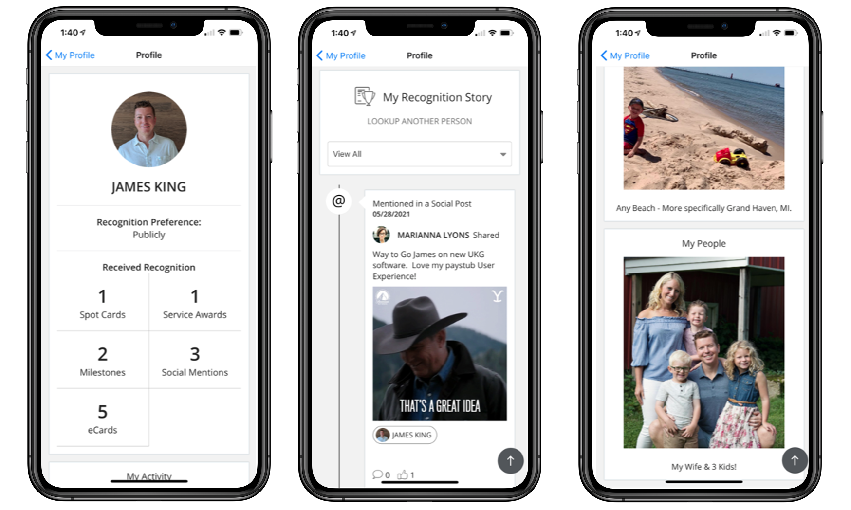 screenshot of RecogNation