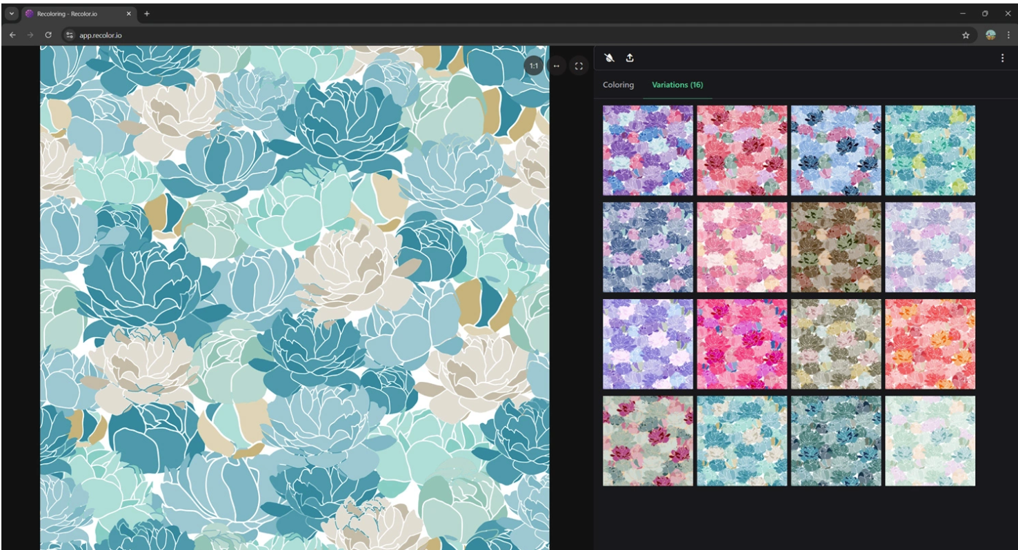 screenshot of Recolor.io