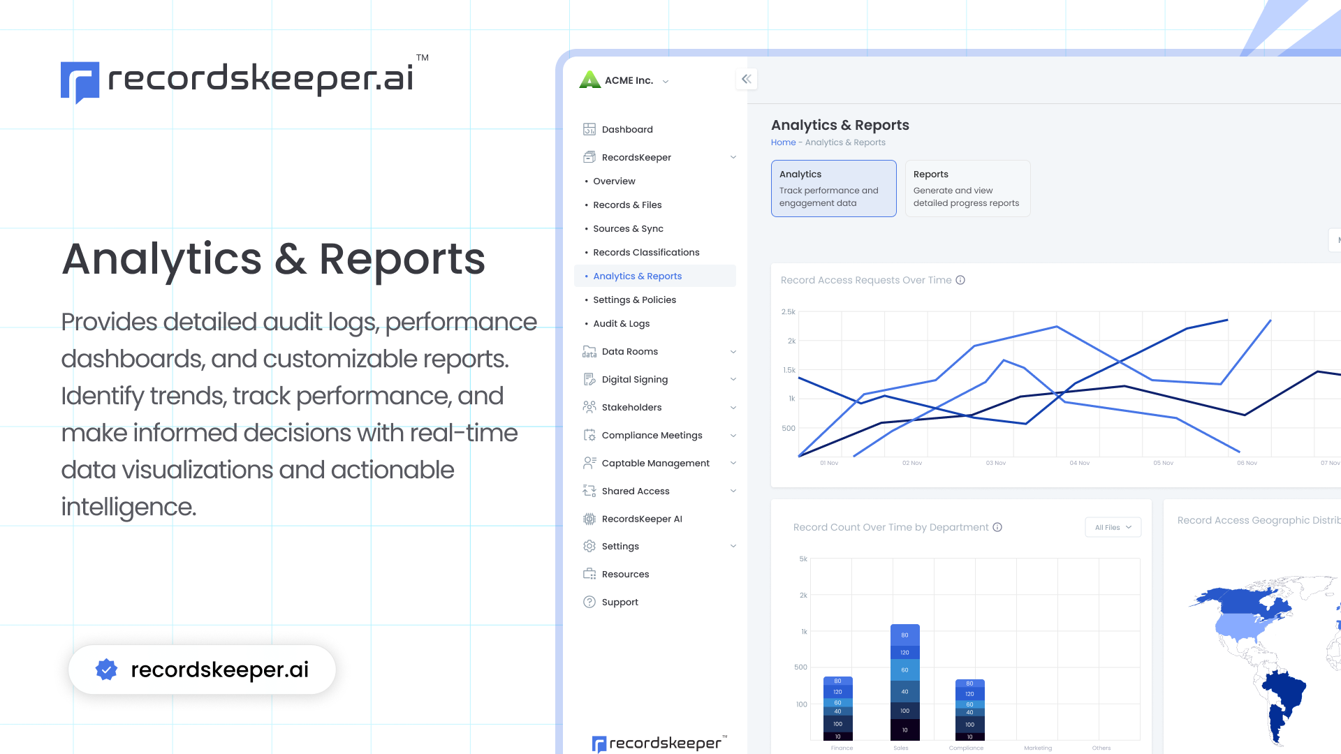 screenshot of RecordsKeeper.AI