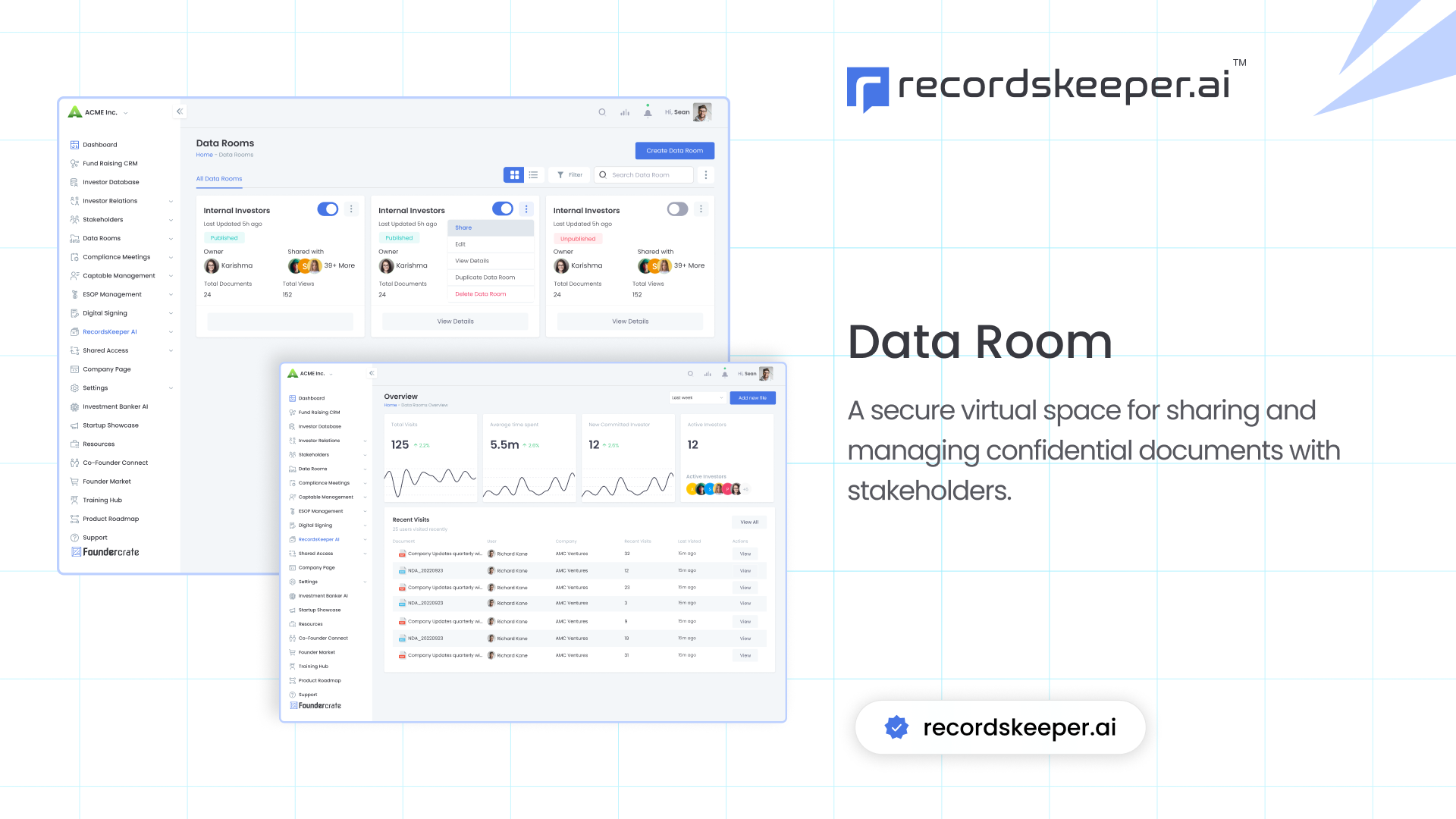 screenshot of RecordsKeeper.AI