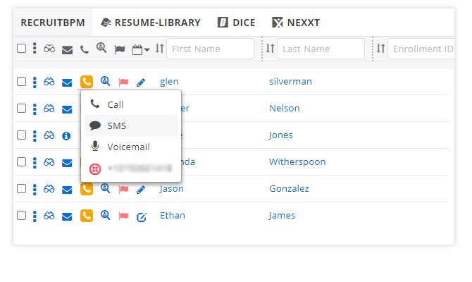 screenshot of RecruitBPM