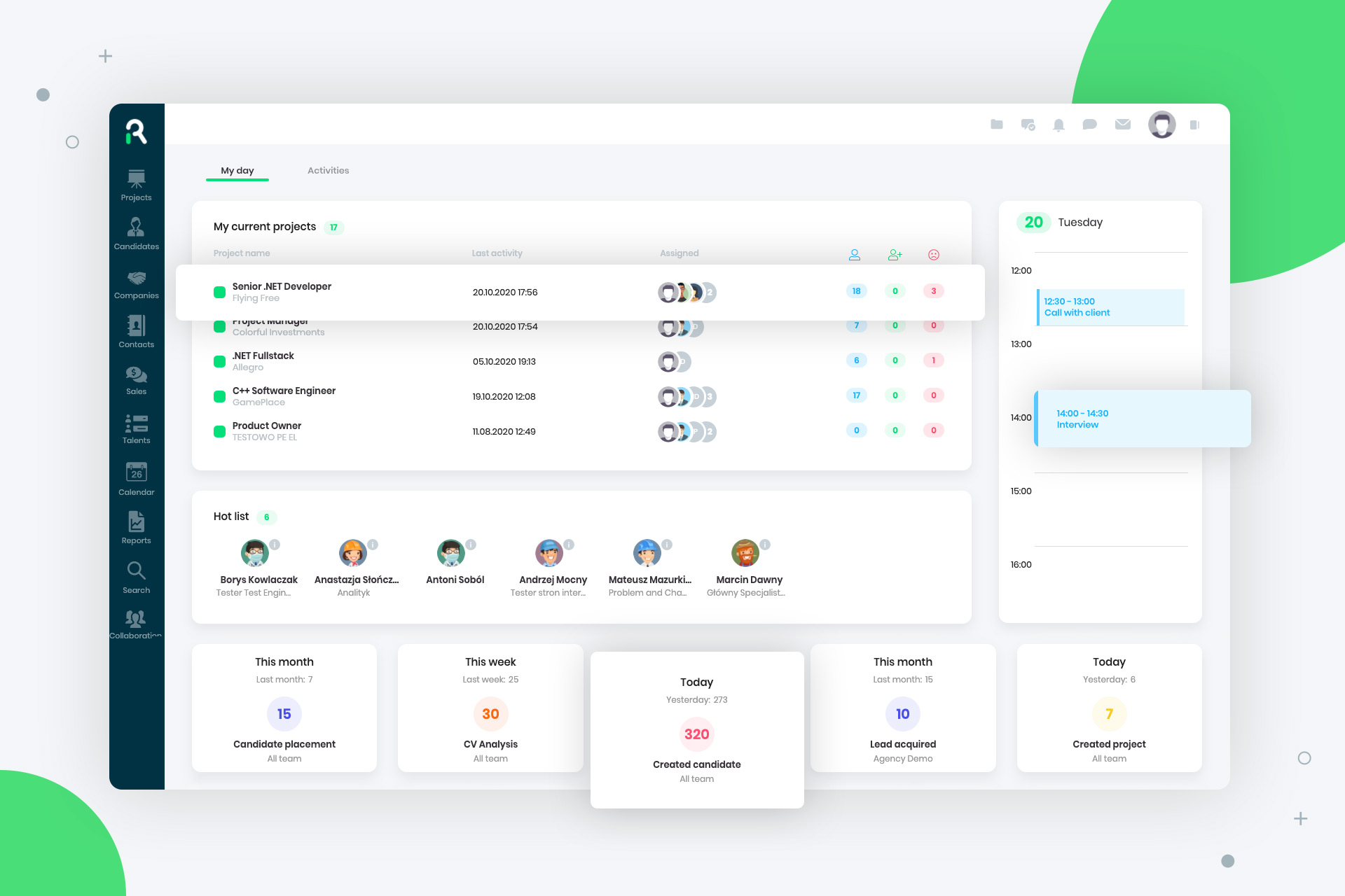 screenshot of Recruitify