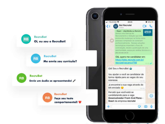 screenshot of Recrutei