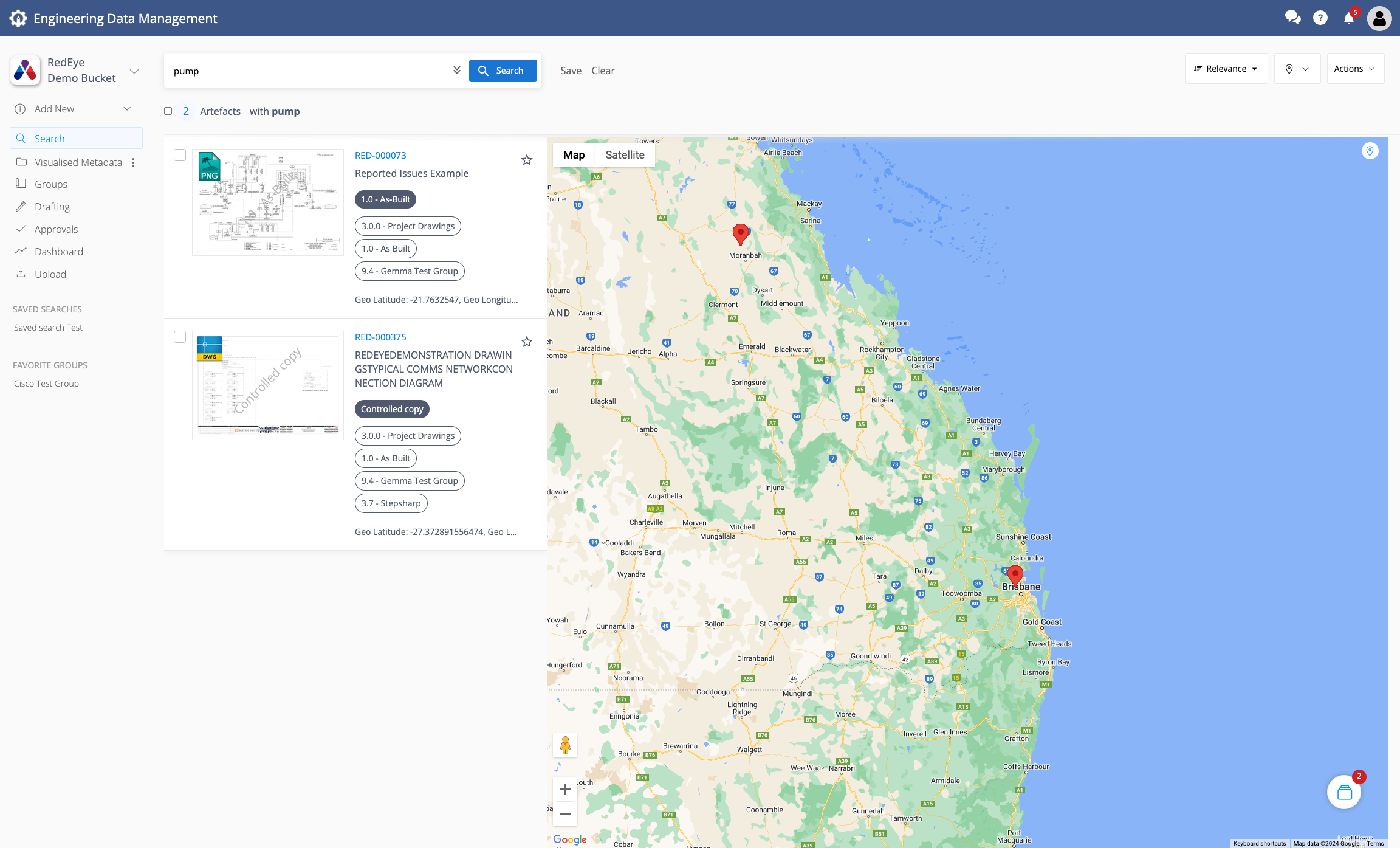 screenshot of RedEye
