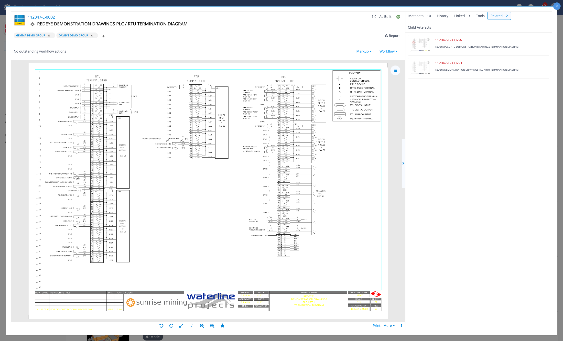 screenshot of RedEye