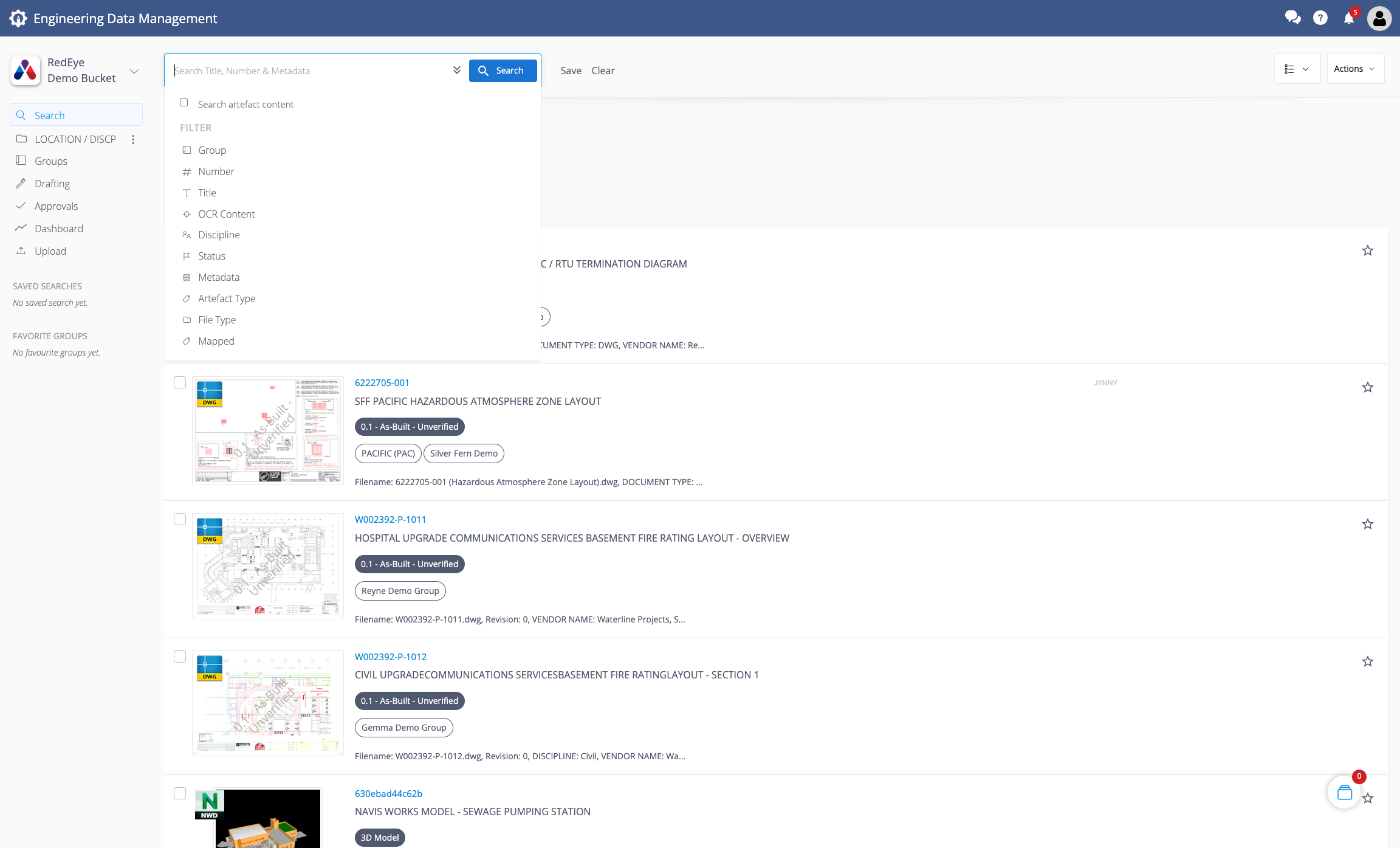 screenshot of RedEye