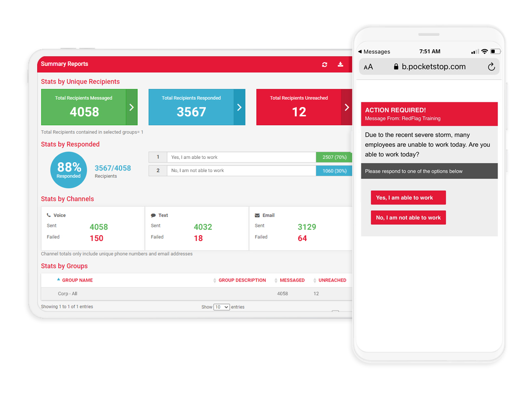 screenshot of RedFlag