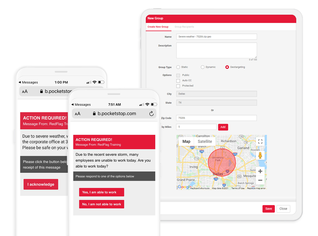 screenshot of RedFlag