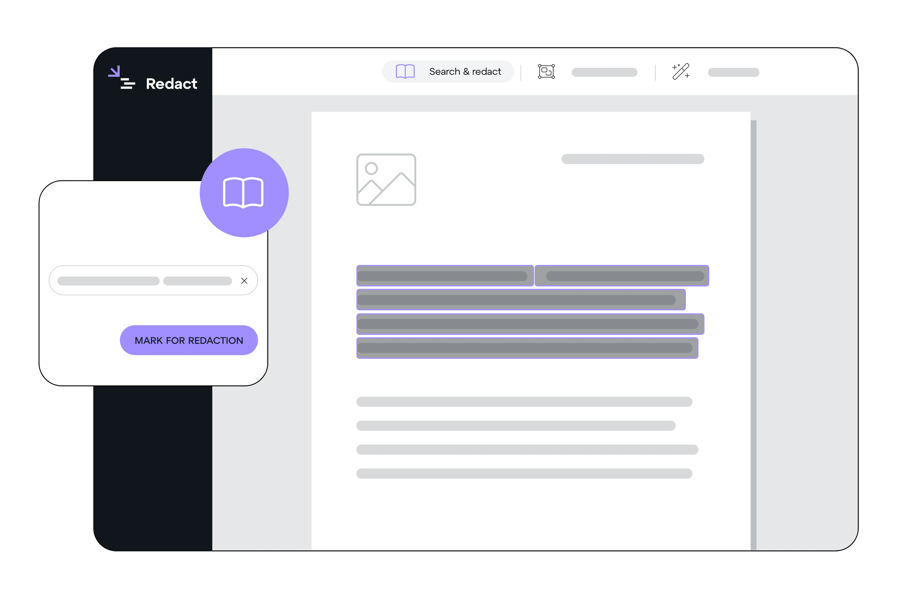 screenshot of Redact