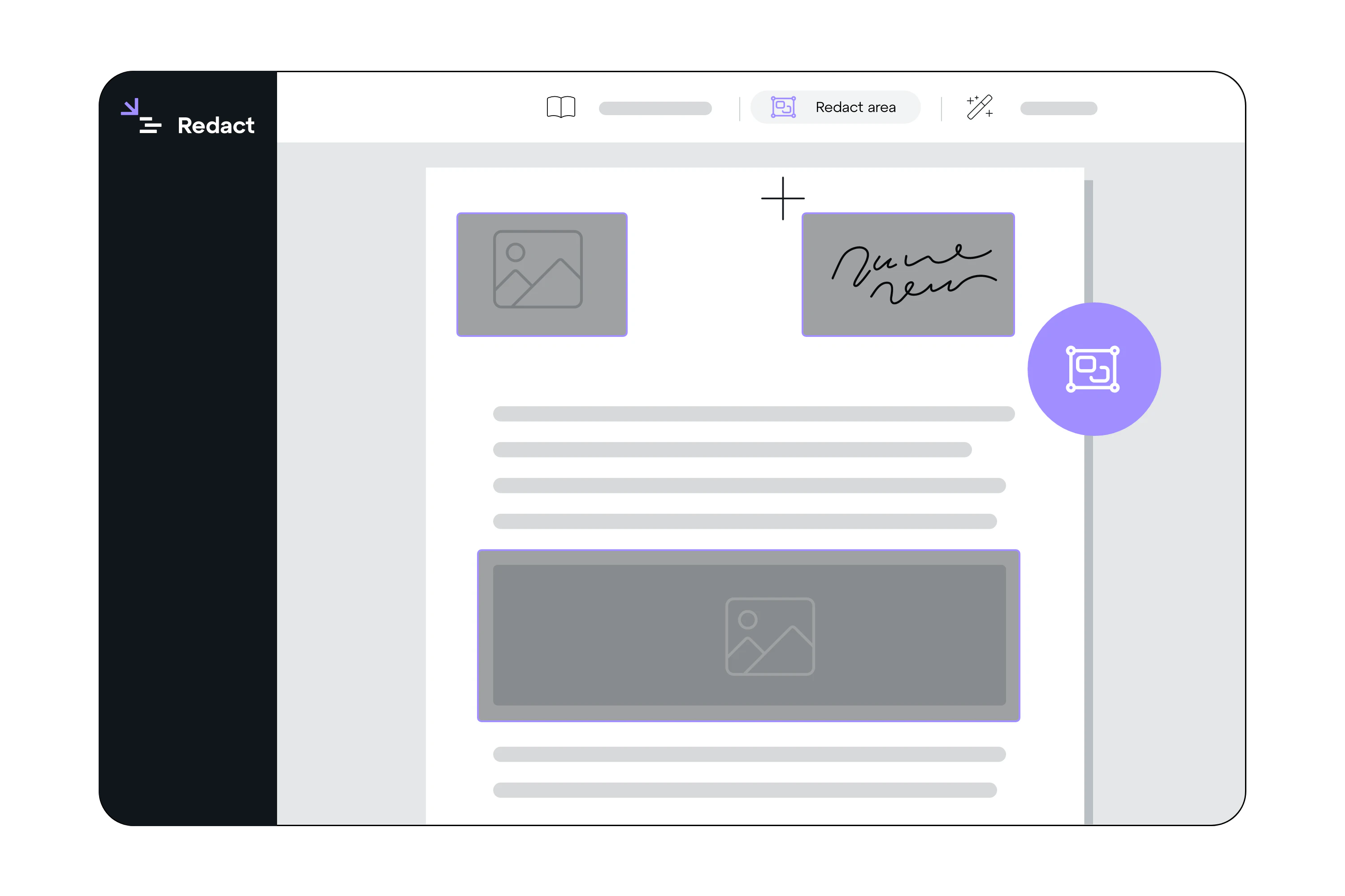screenshot of Redact