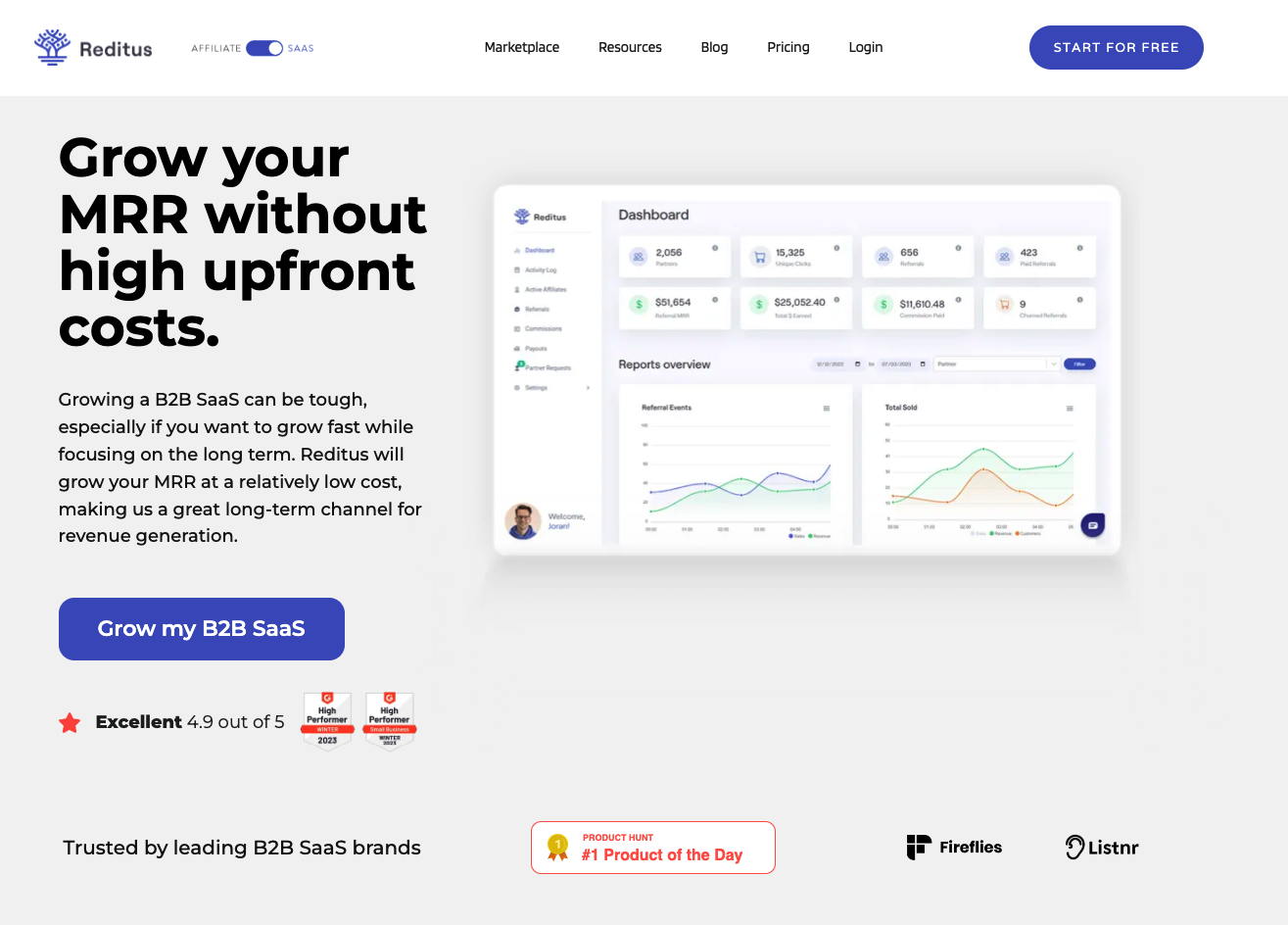 screenshot of Reditus