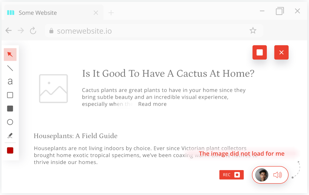 screenshot of Redpen