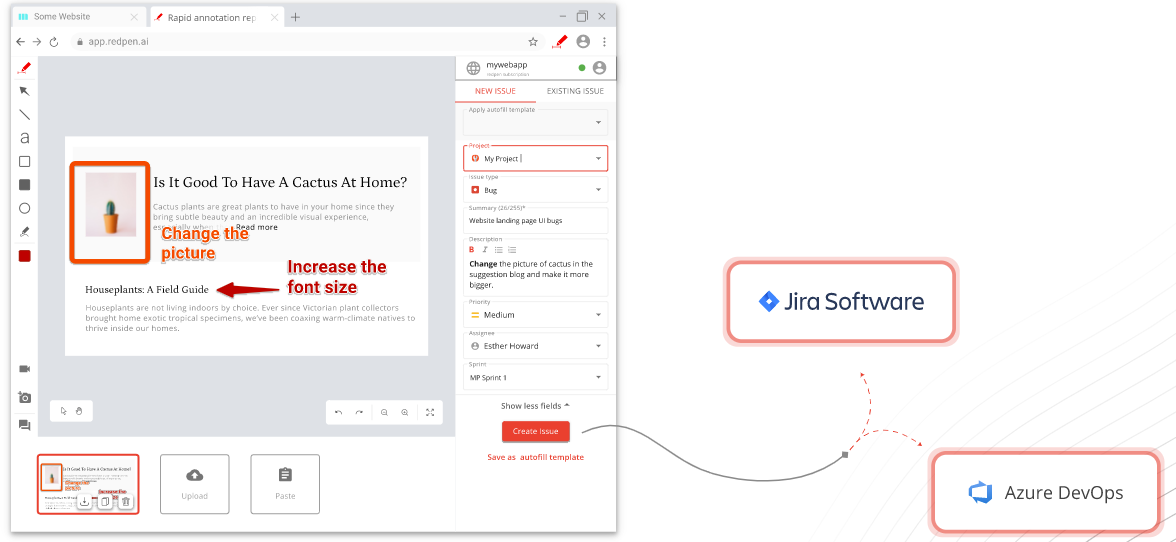 screenshot of Redpen