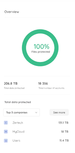 screenshot of Redstor