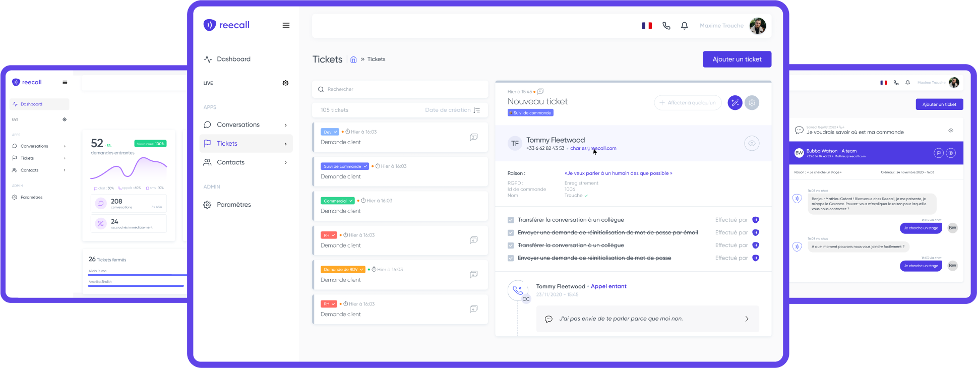 screenshot of Reecall