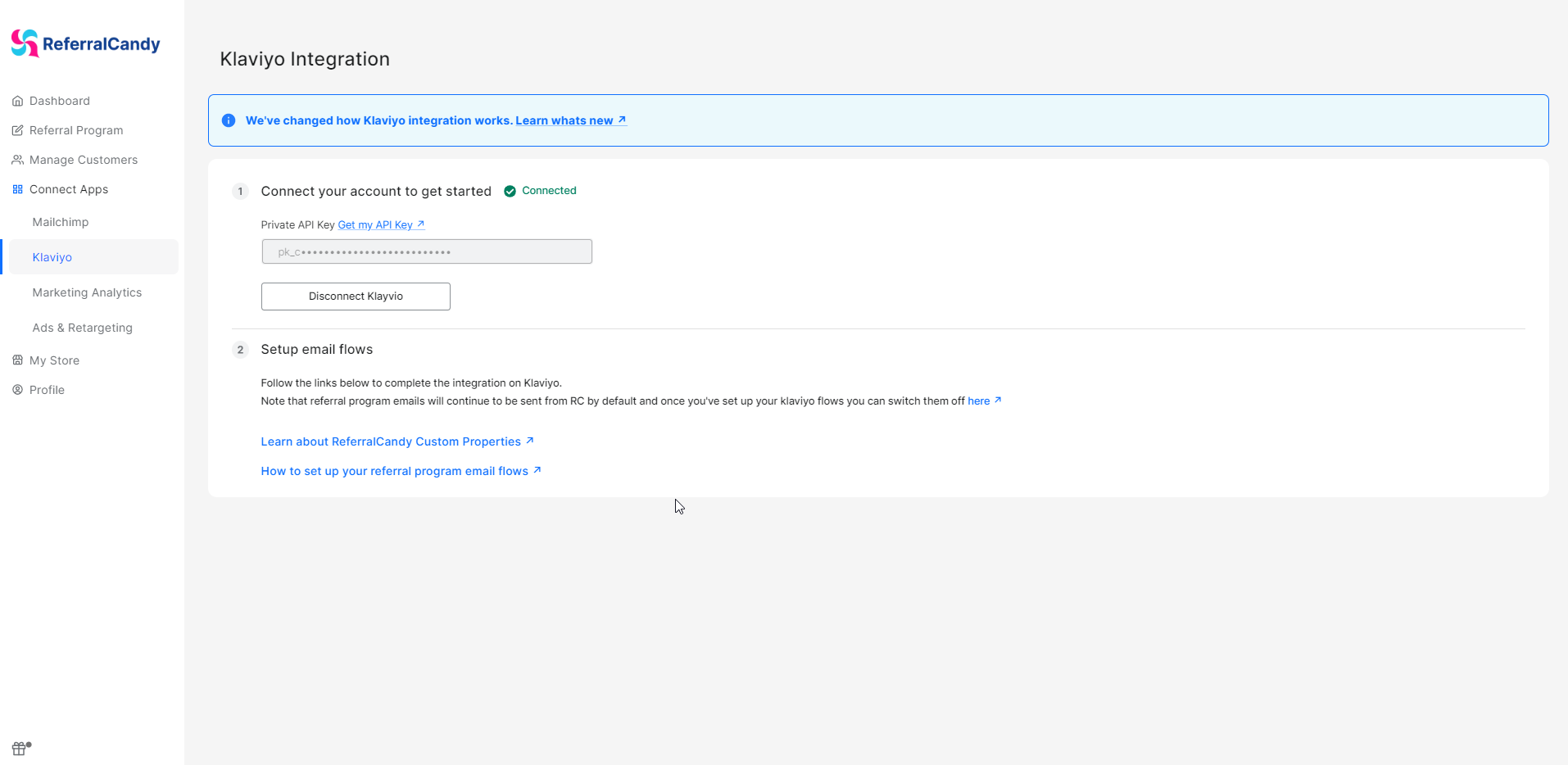 screenshot of ReferralCandy