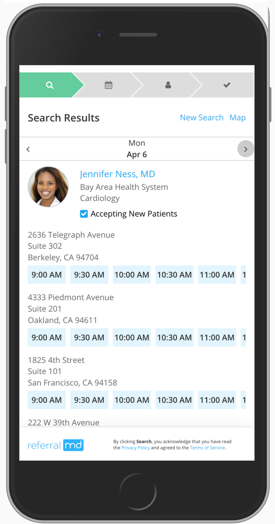 screenshot of ReferralMD