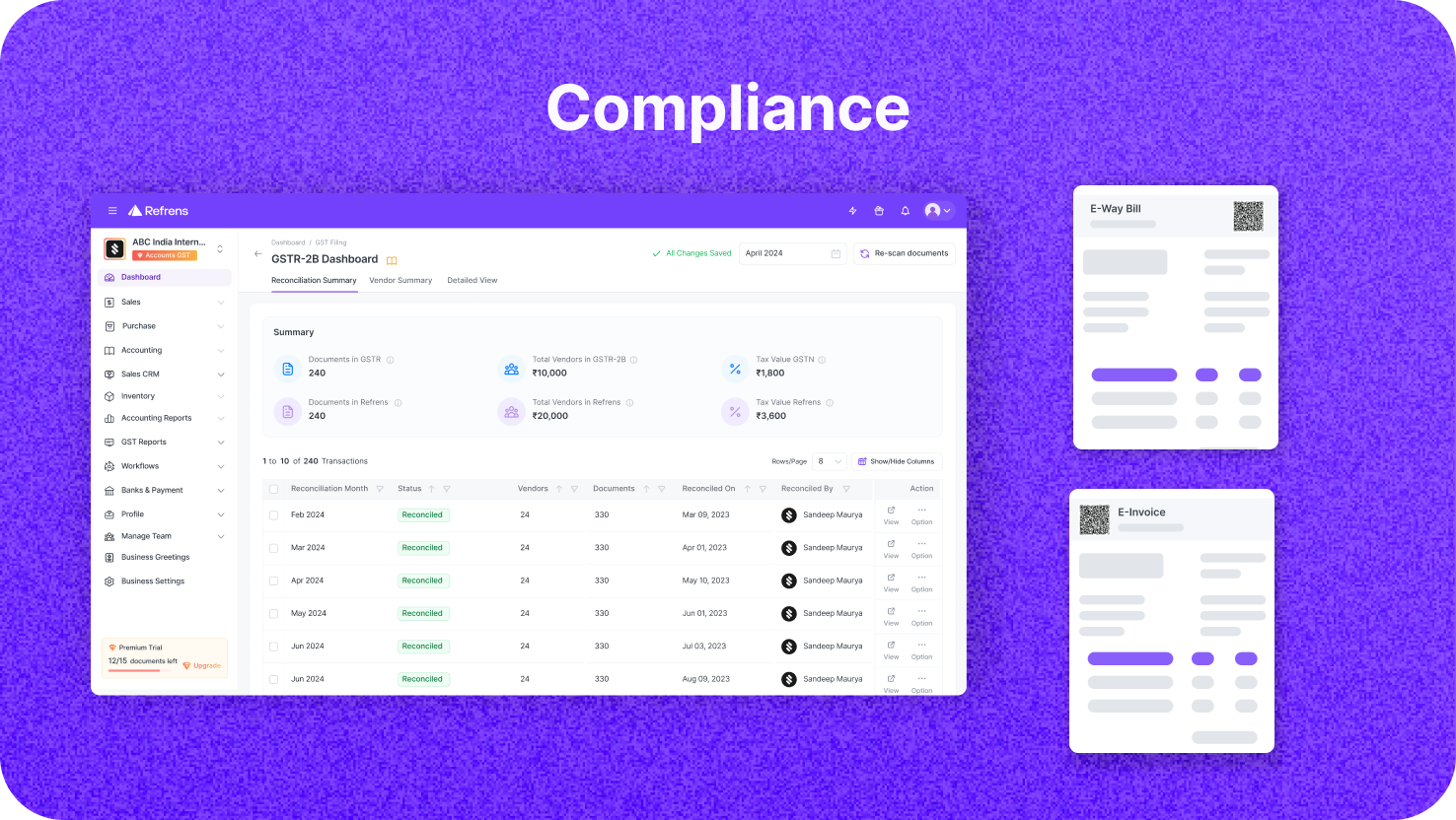 screenshot of Refrens