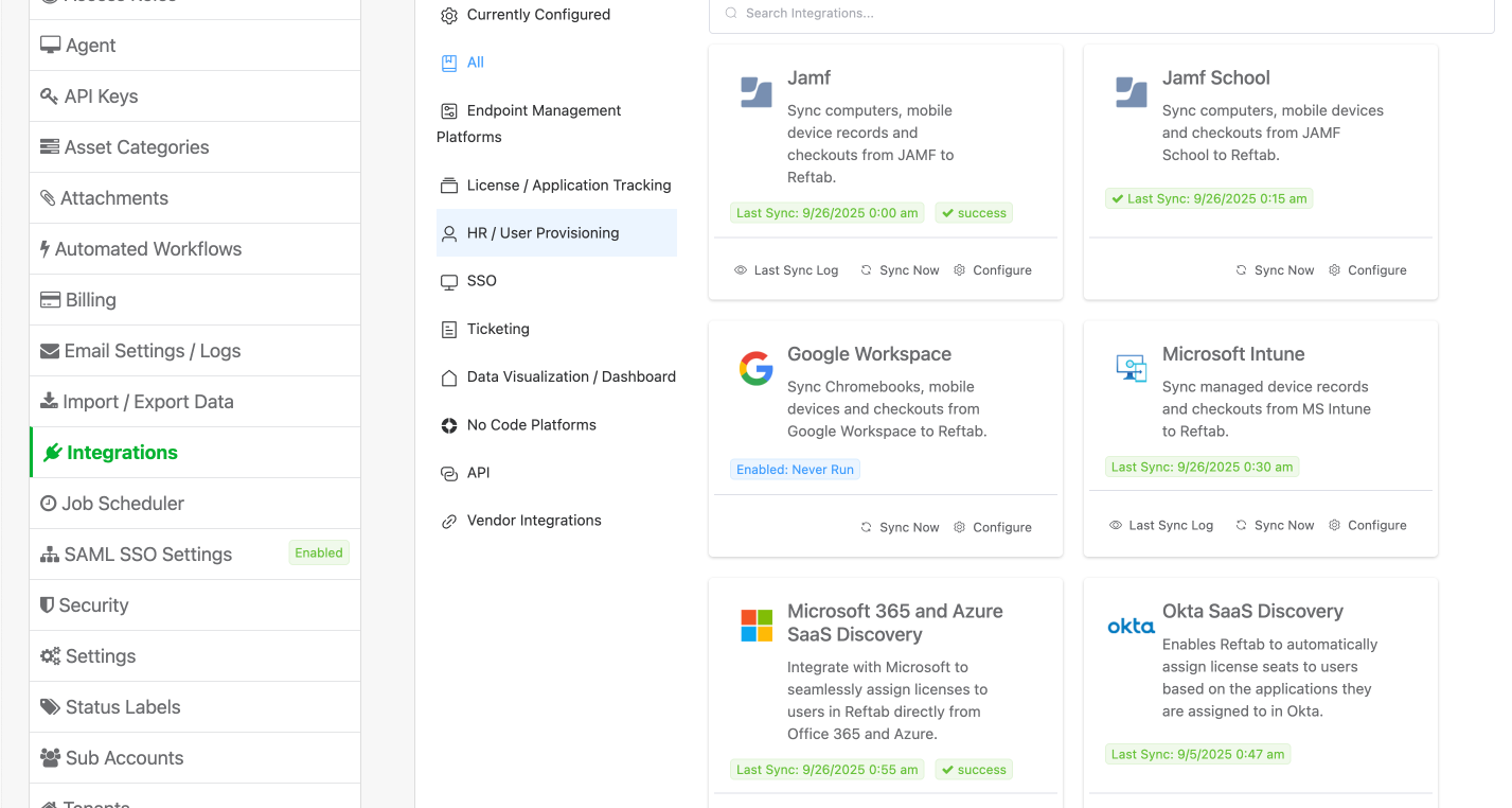 screenshot of Reftab