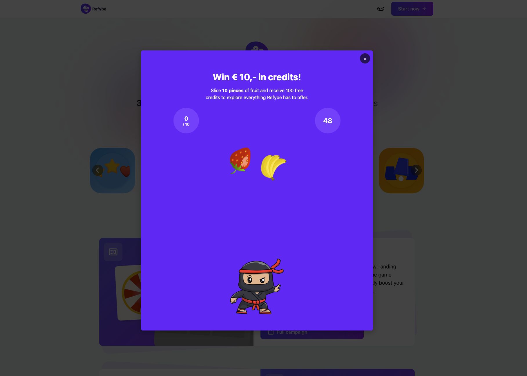 screenshot of Refybe