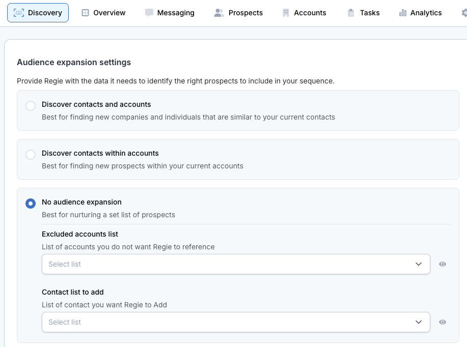 screenshot of Regie.ai