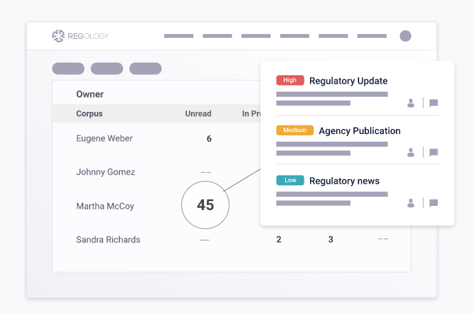 screenshot of Regology