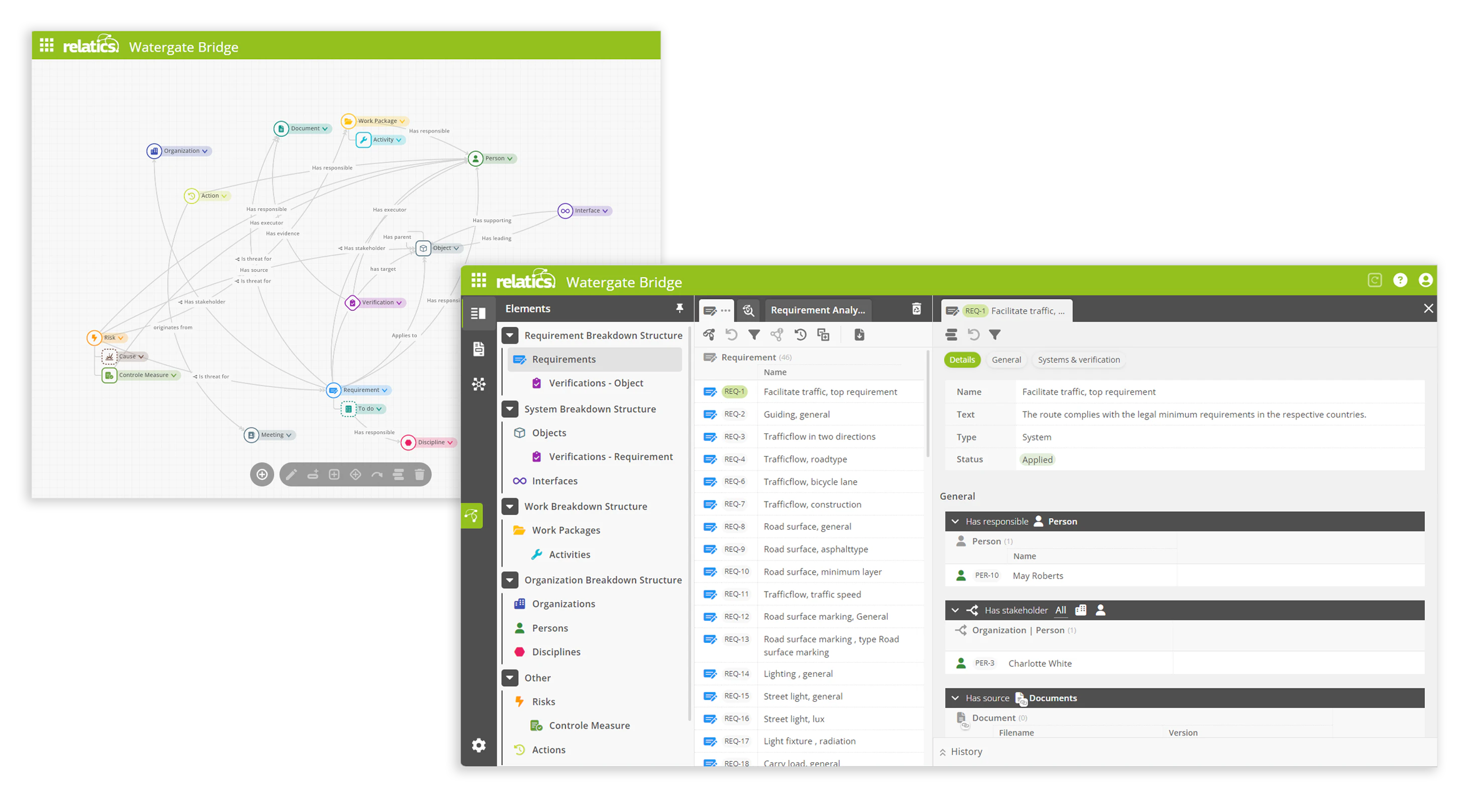 screenshot of Relatics