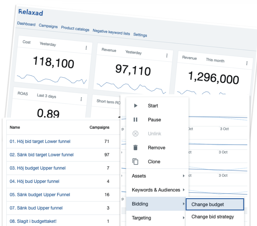screenshot of RelaxAd