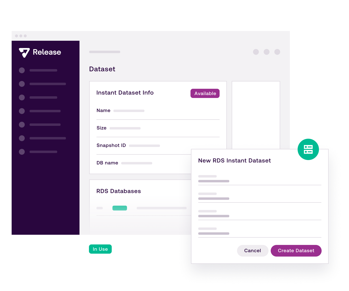 screenshot of Release