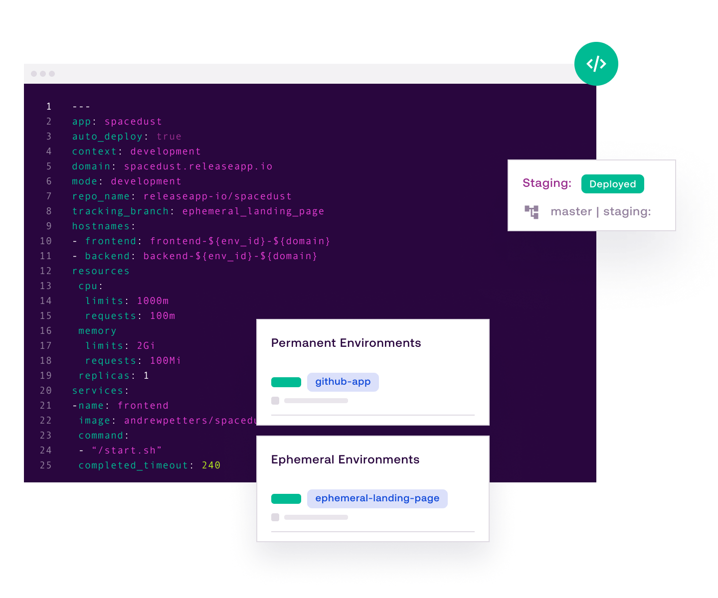 screenshot of Release