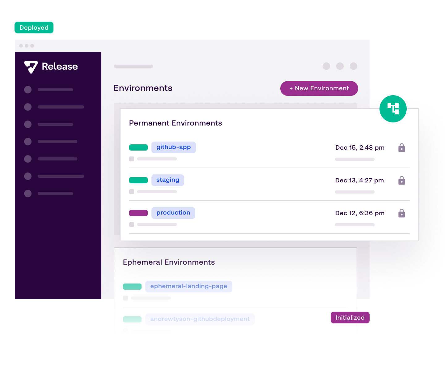 screenshot of Release