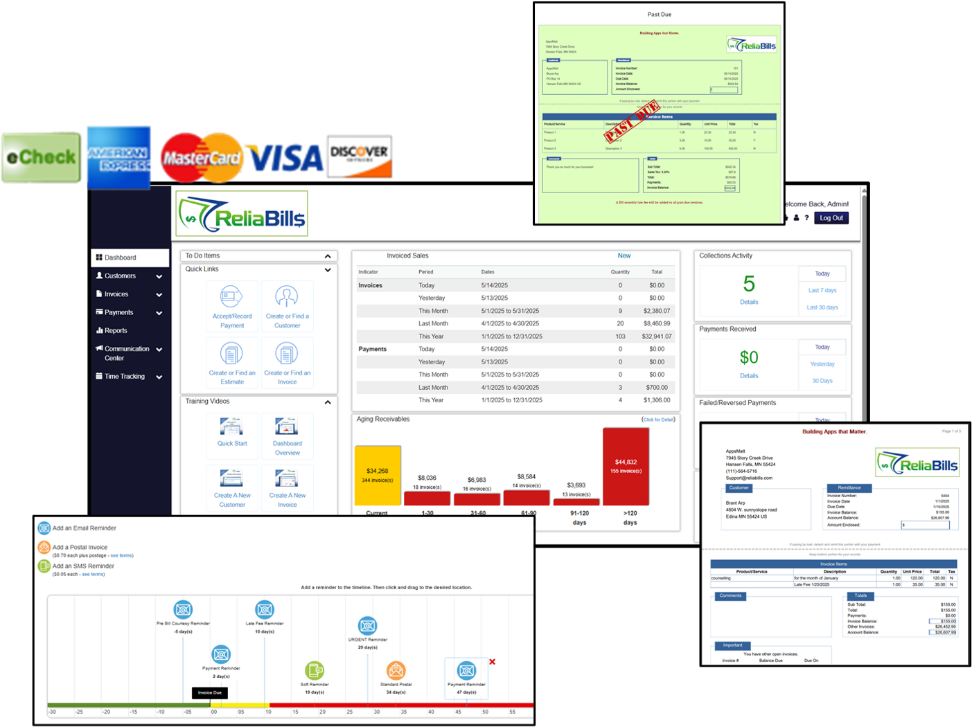 screenshot of ReliaBills