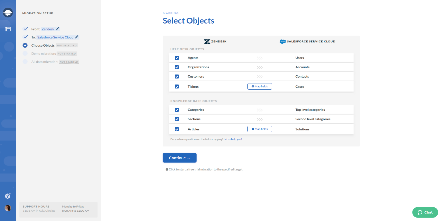 screenshot of Relokia