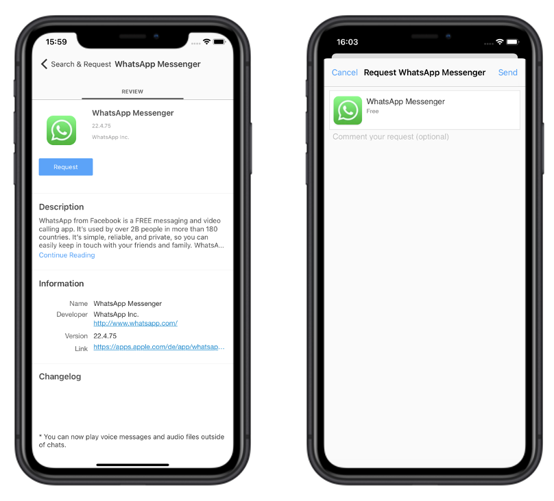 screenshot of Relution