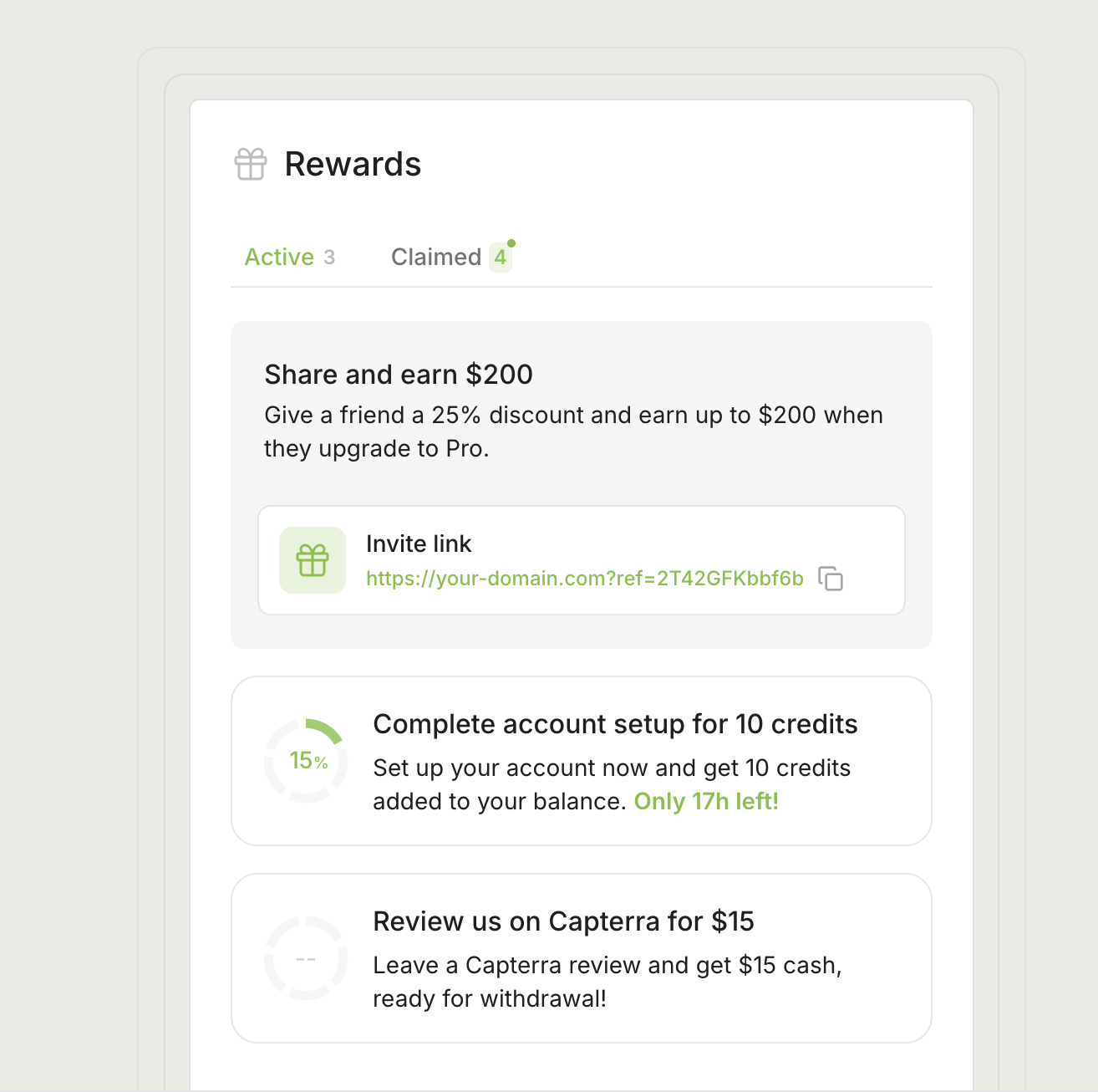 screenshot of Remention