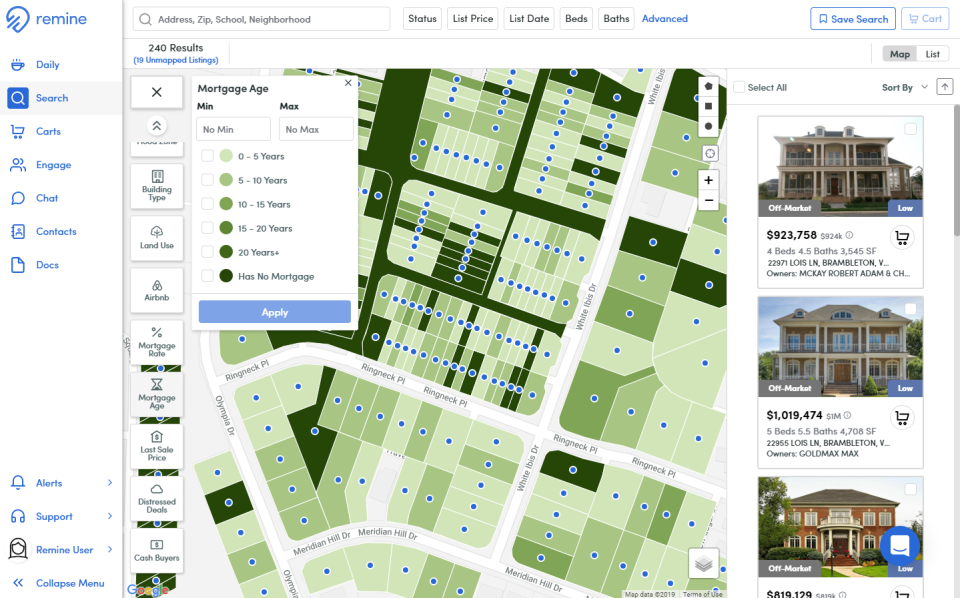 screenshot of Remine