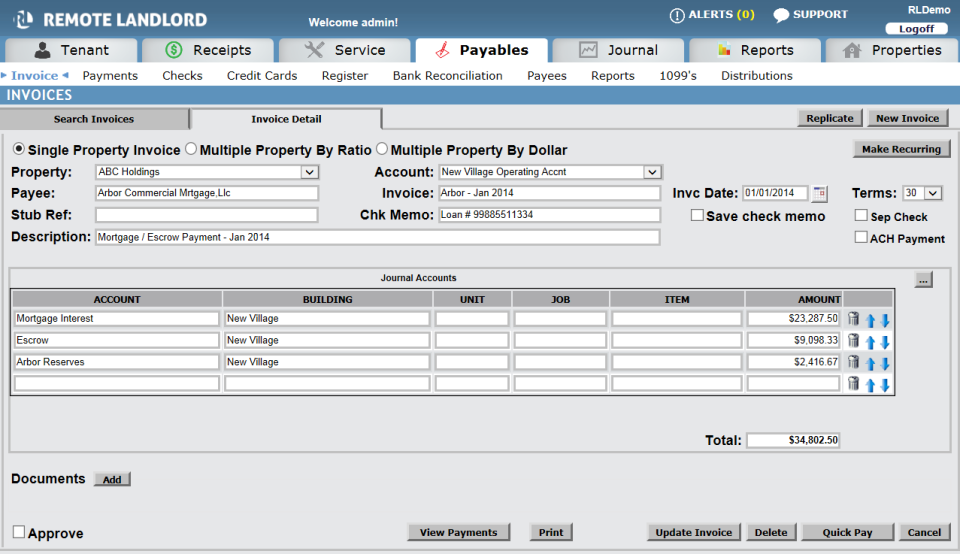 screenshot of RemoteLandlord