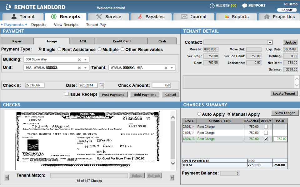 screenshot of RemoteLandlord