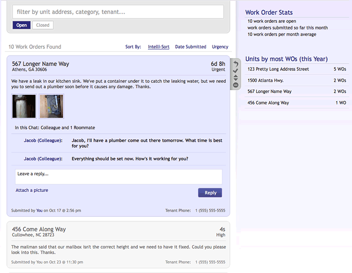 screenshot of RentPost