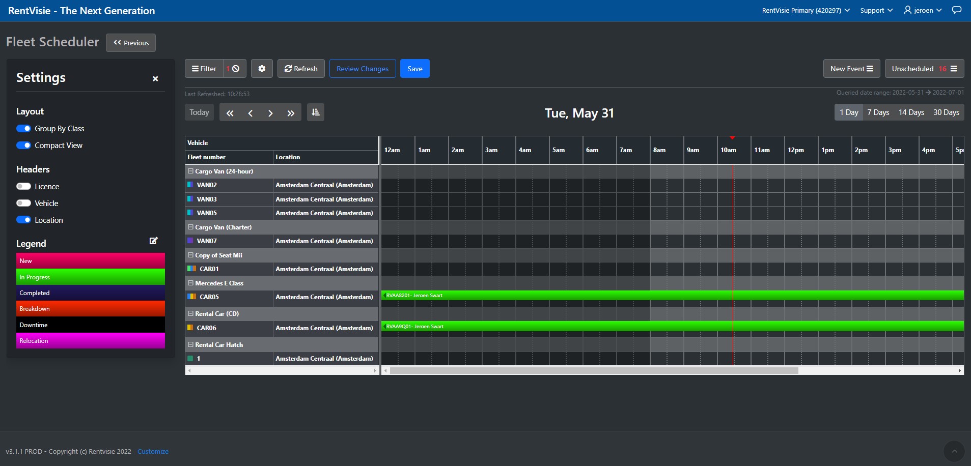 screenshot of RentVisie