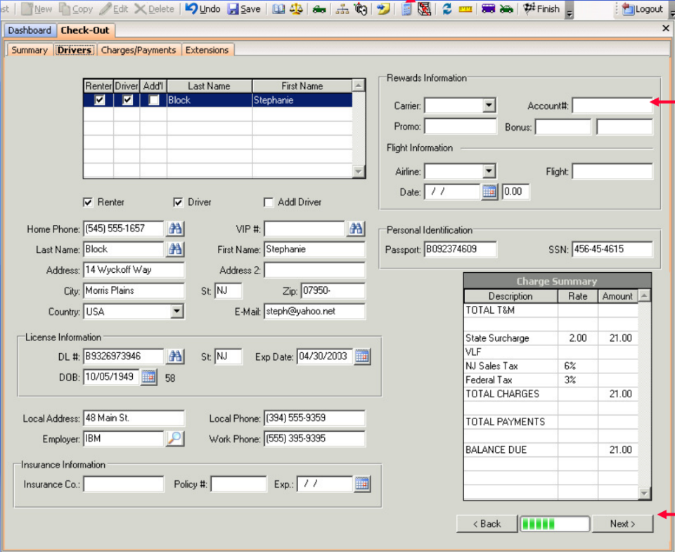 screenshot of RentWorks