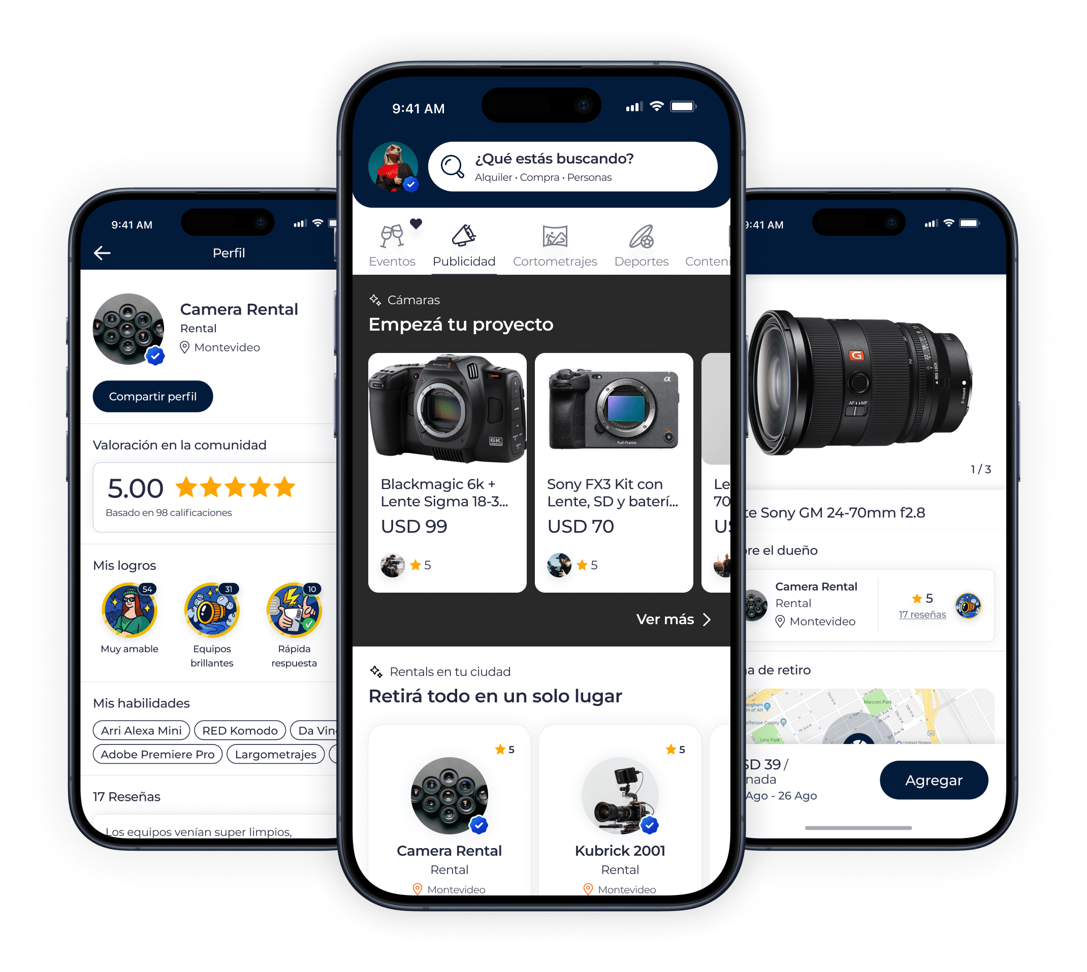 screenshot of RentalPortal