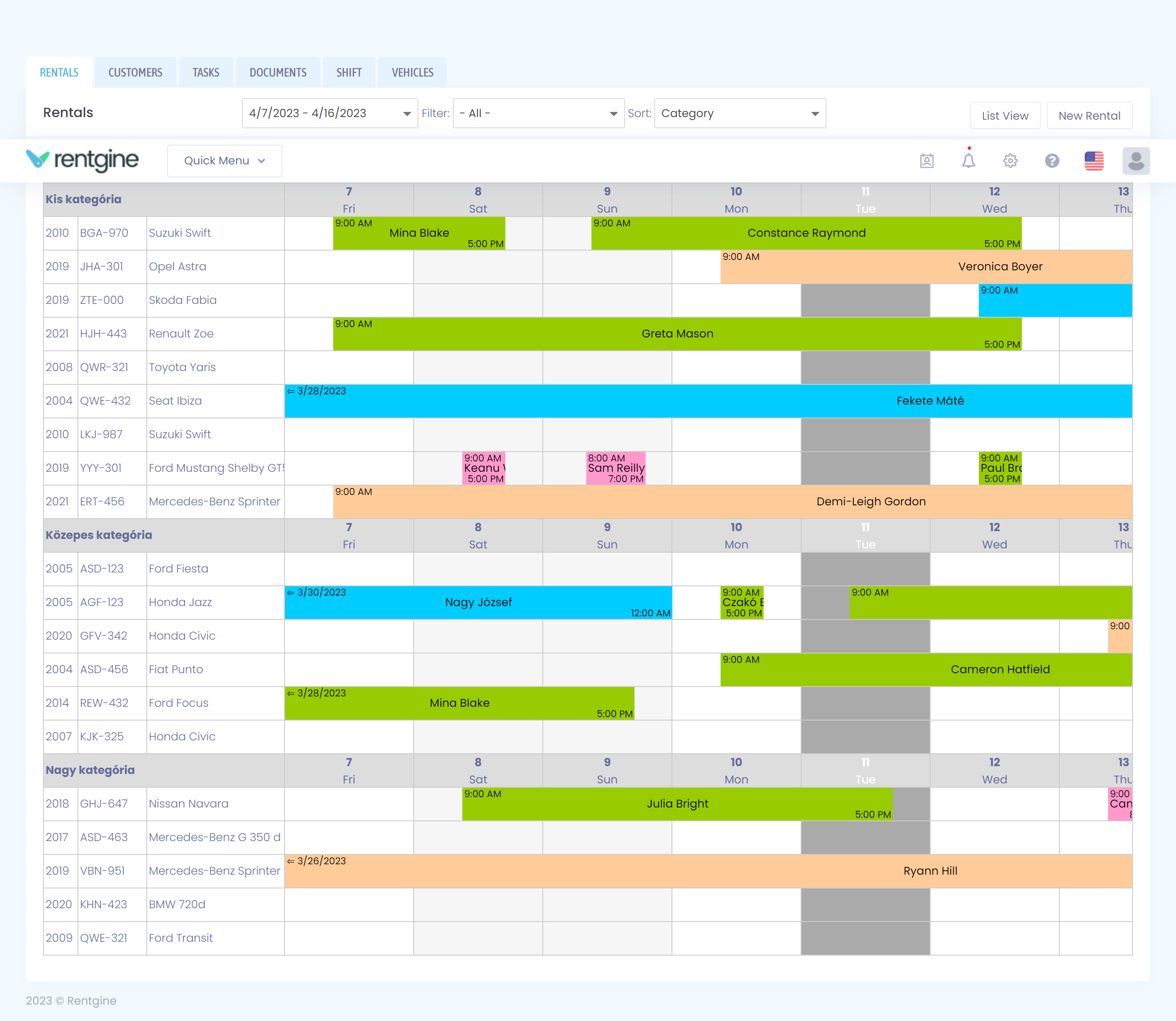 screenshot of Rentgine