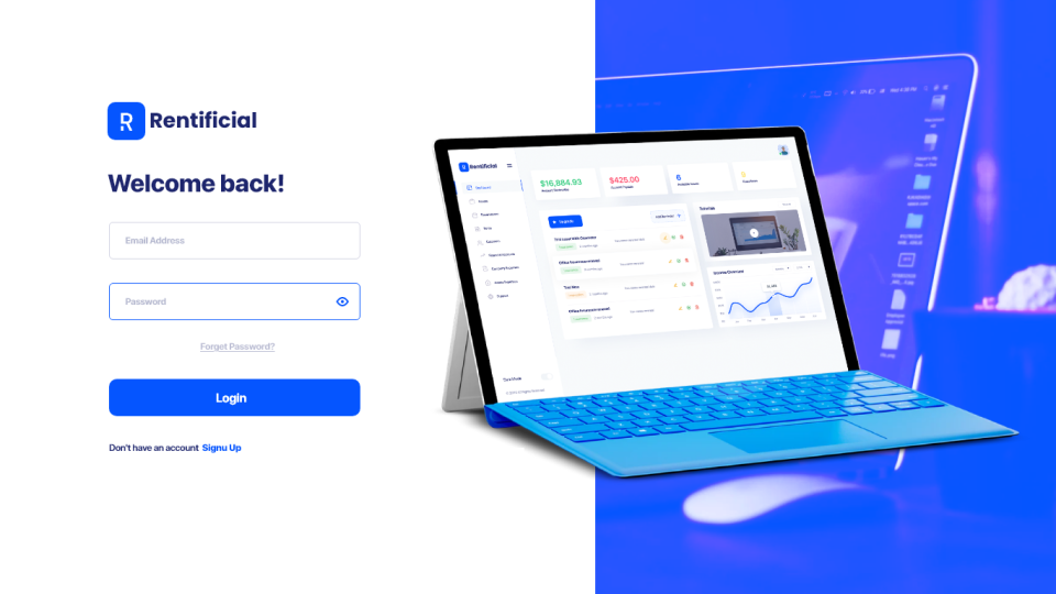 screenshot of Rentificial