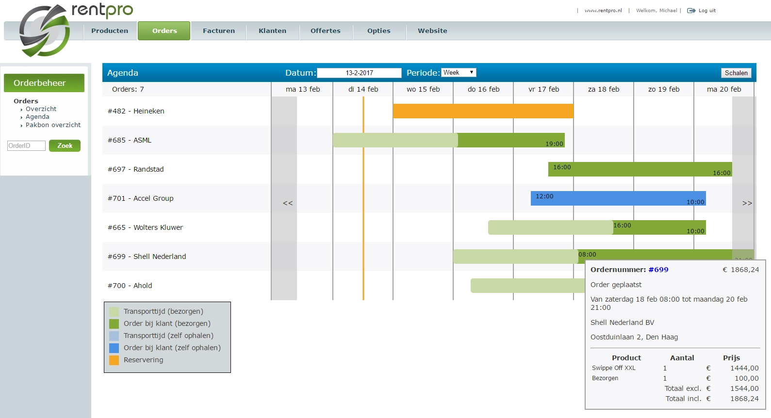 screenshot of Rentpro
