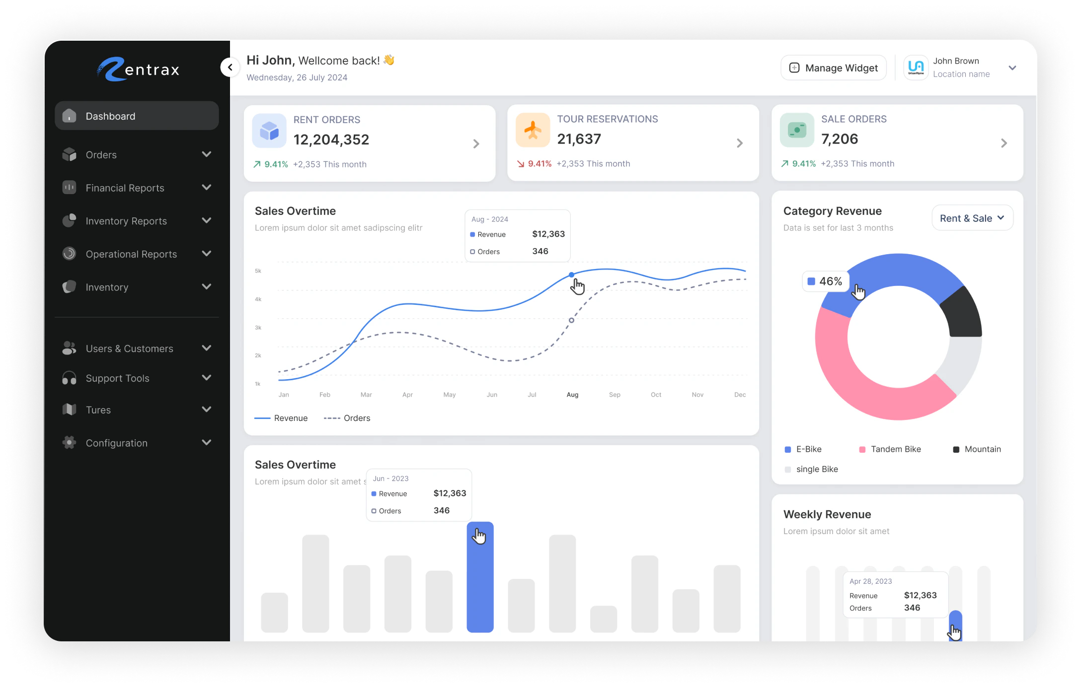 screenshot of Rentrax