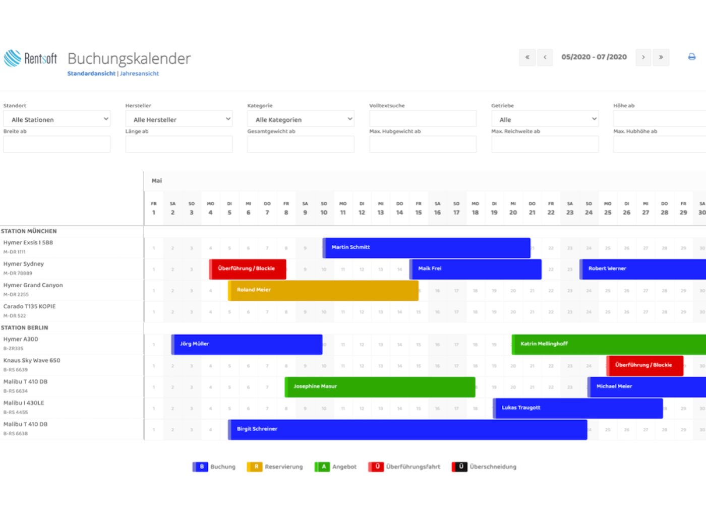 screenshot of Rentsoft